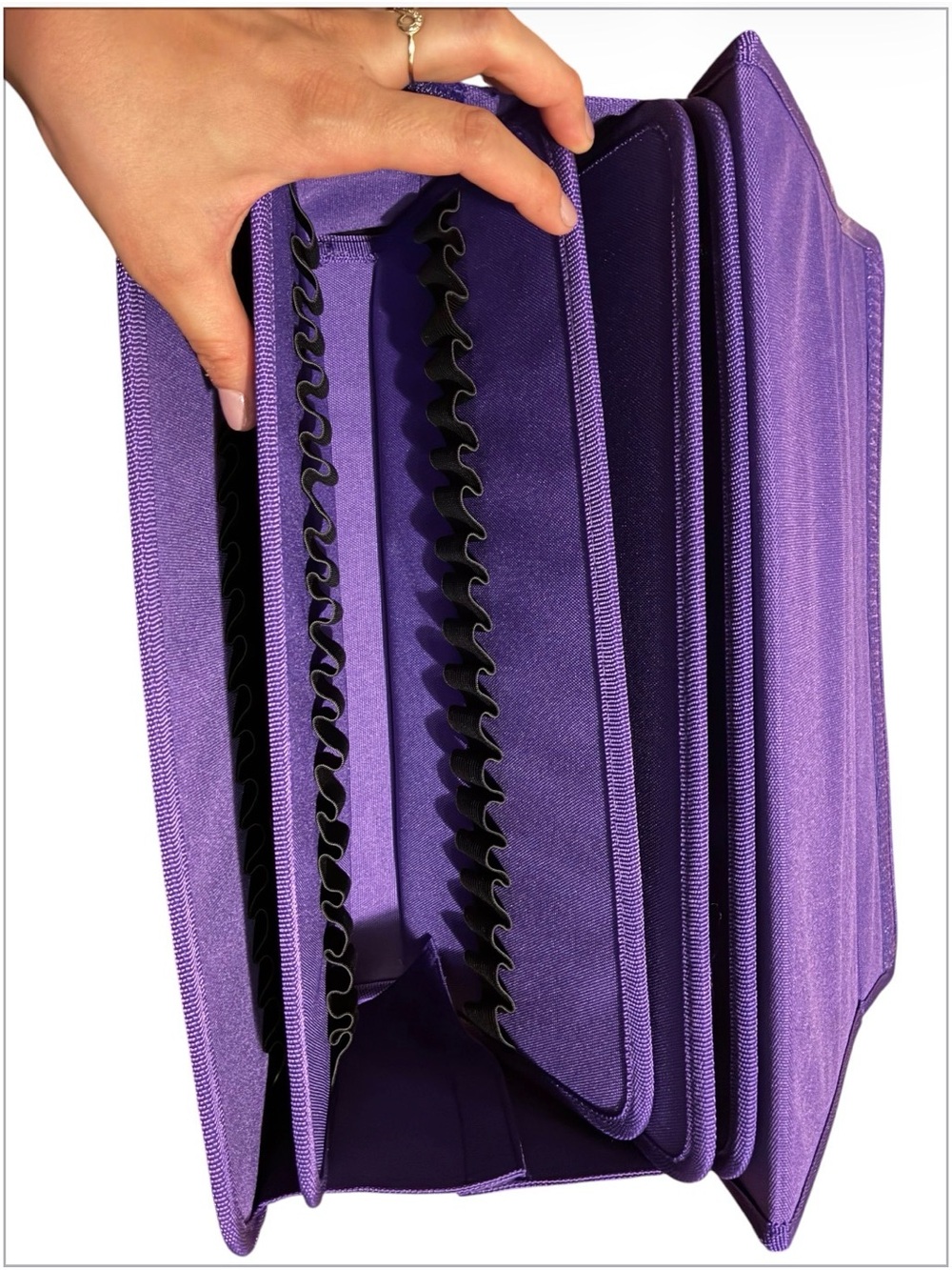 Purple canvas marker case 171 slots for copic ohuhu artis bag only